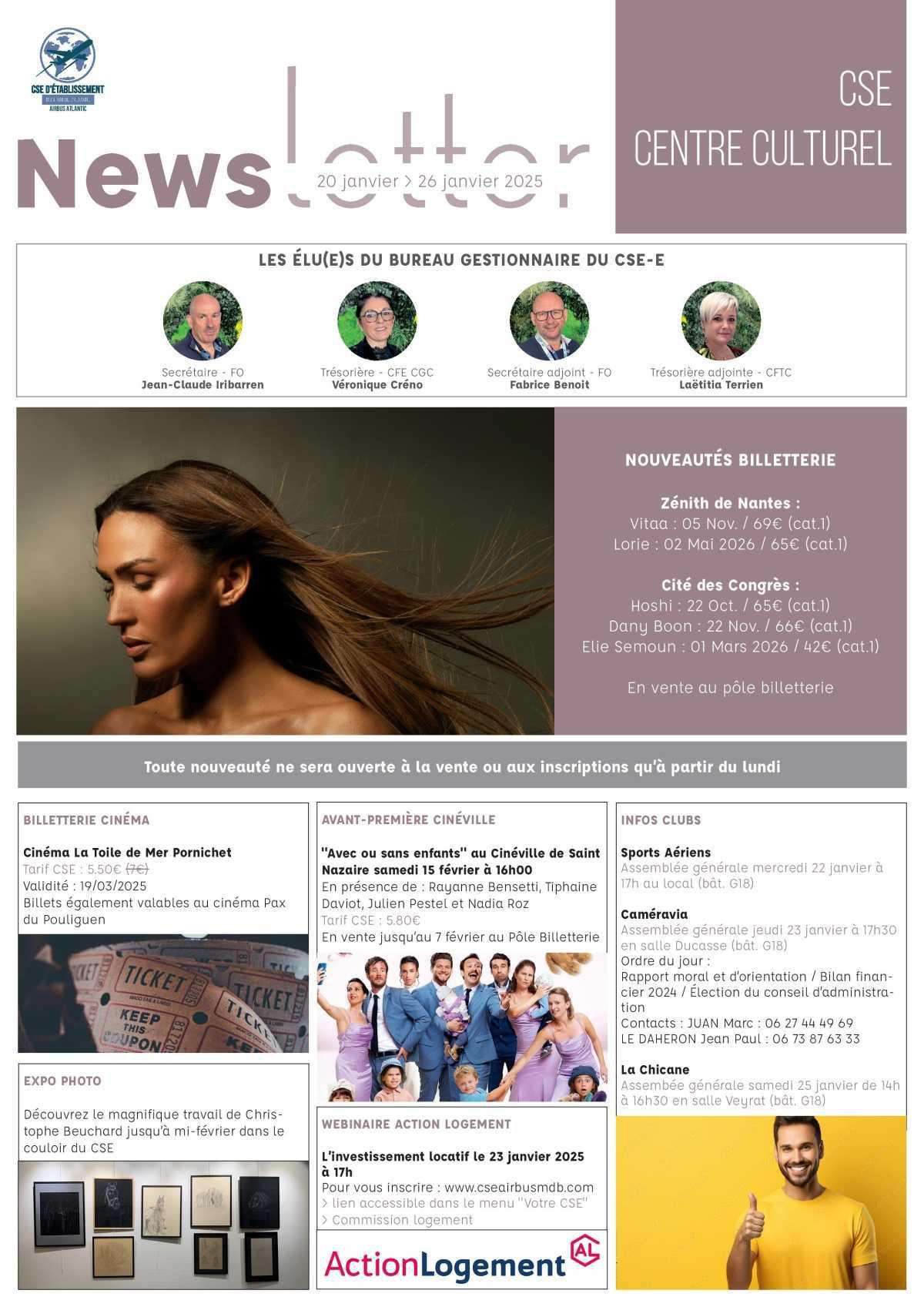 Informations du CSE et de la coopérative semaine 4 Informations du CSE et de la coopérative semaine 4