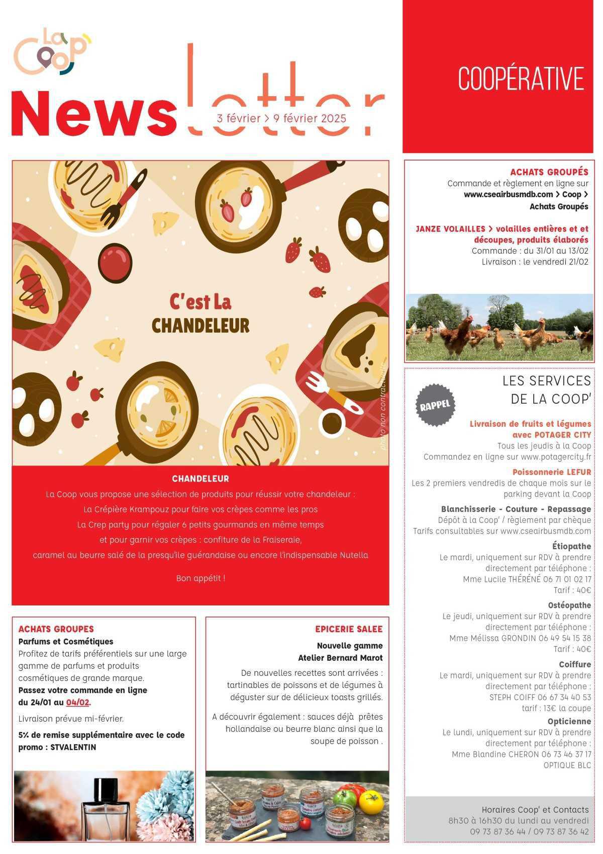 Informations du CSE et de la coopérative semaine 6 Informations du CSE et de la coopérative semaine 6