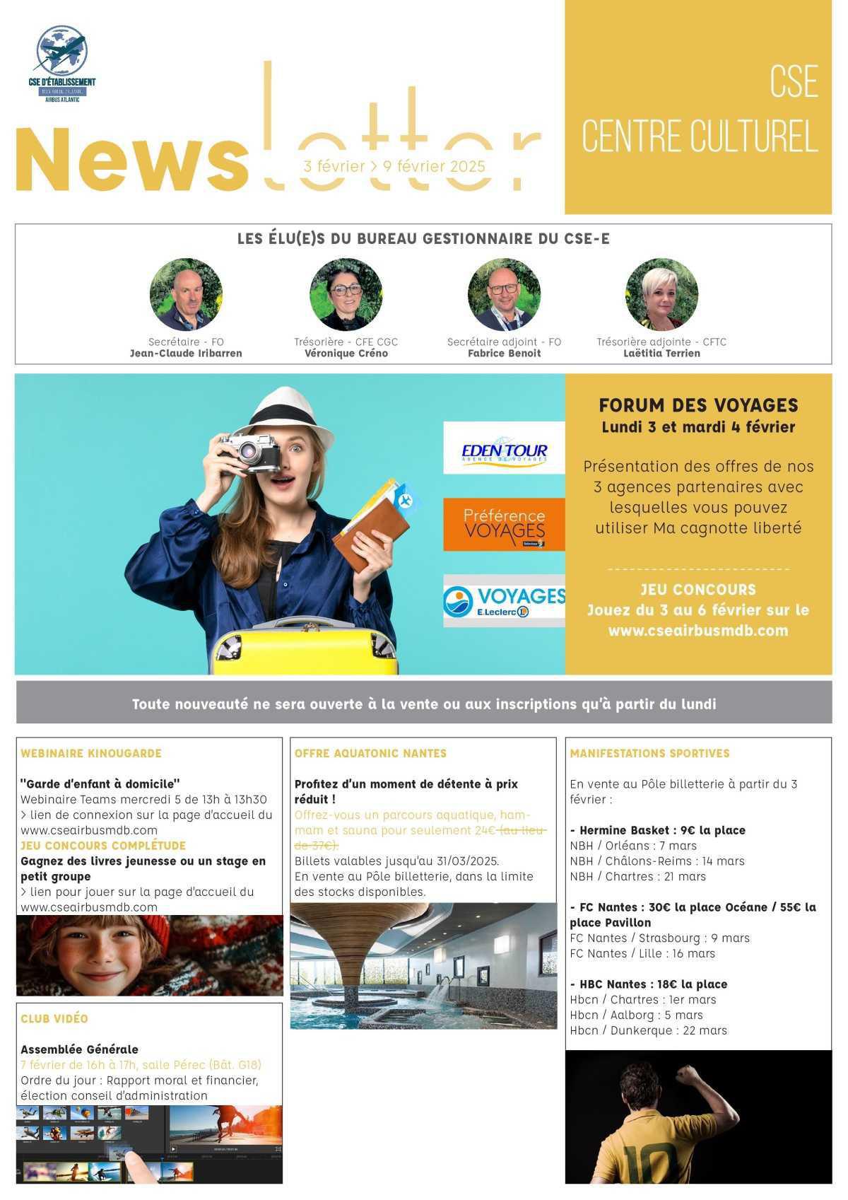 Informations du CSE et de la coopérative semaine 6 Informations du CSE et de la coopérative semaine 6