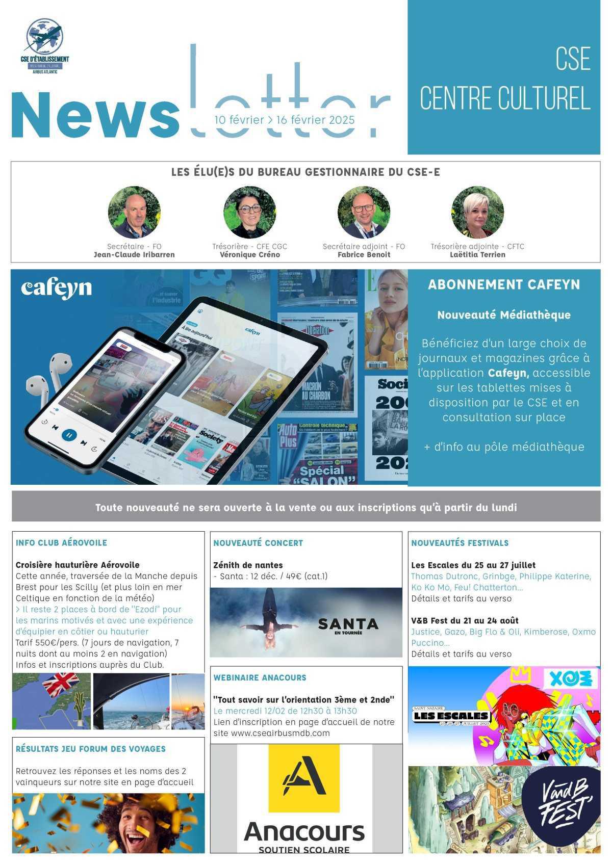 Informations du CSE et de la coopérative semaine 7 Informations du CSE et de la coopérative semaine 7