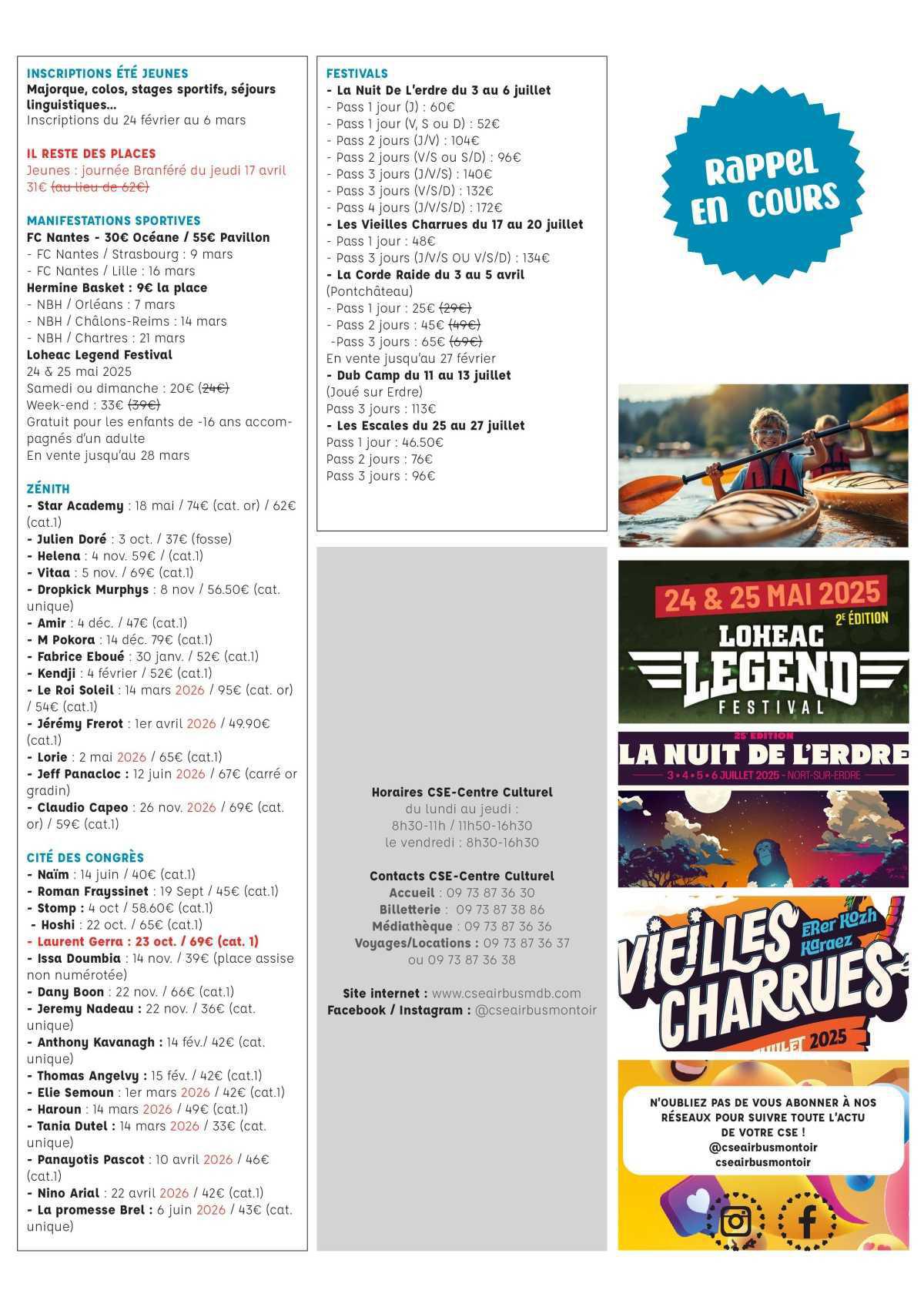 Informations du CSE et de la coopérative semaine 10 Informations du CSE et de la coopérative semaine 10