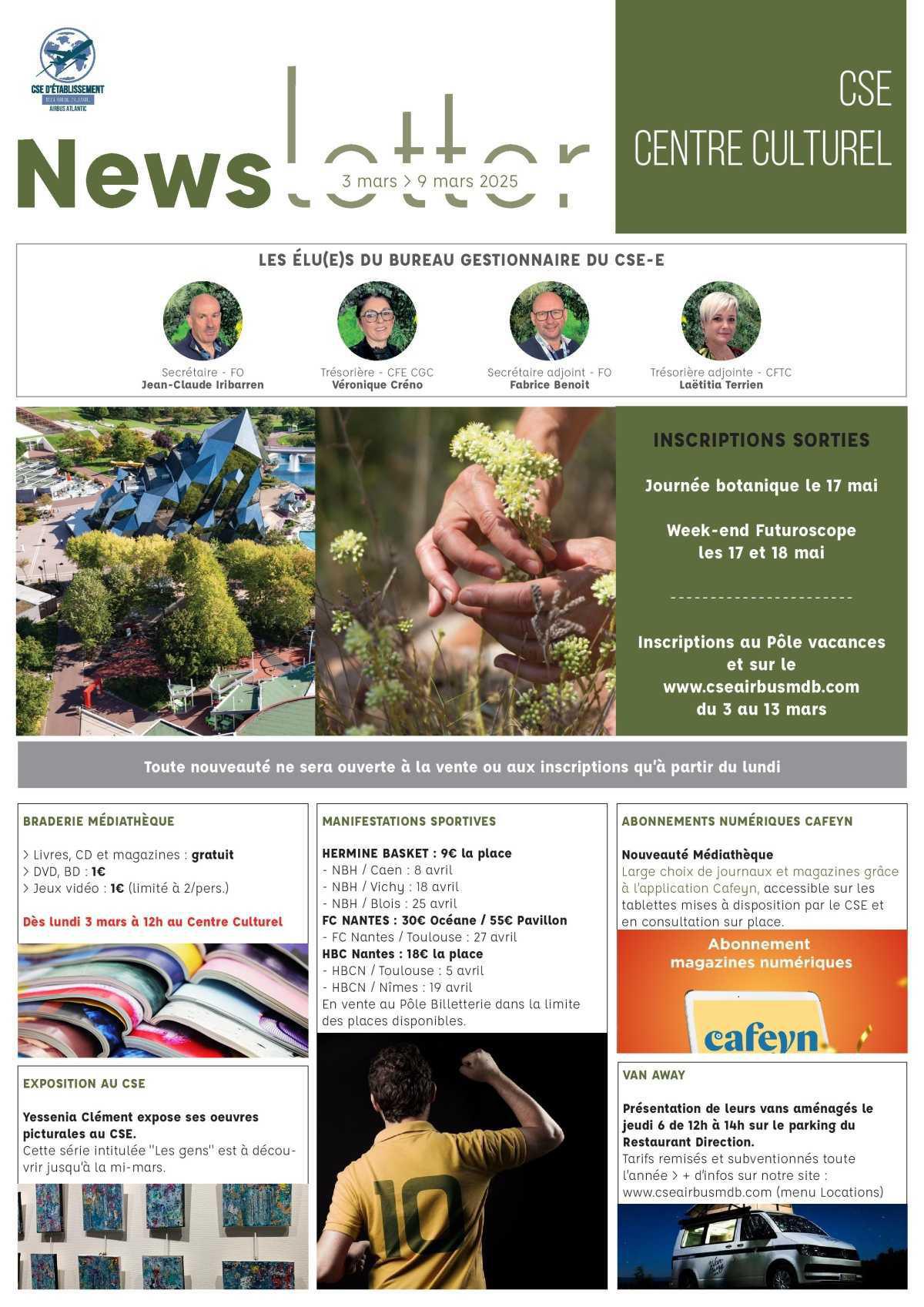 Informations du CSE et de la coopérative semaine 10 Informations du CSE et de la coopérative semaine 10