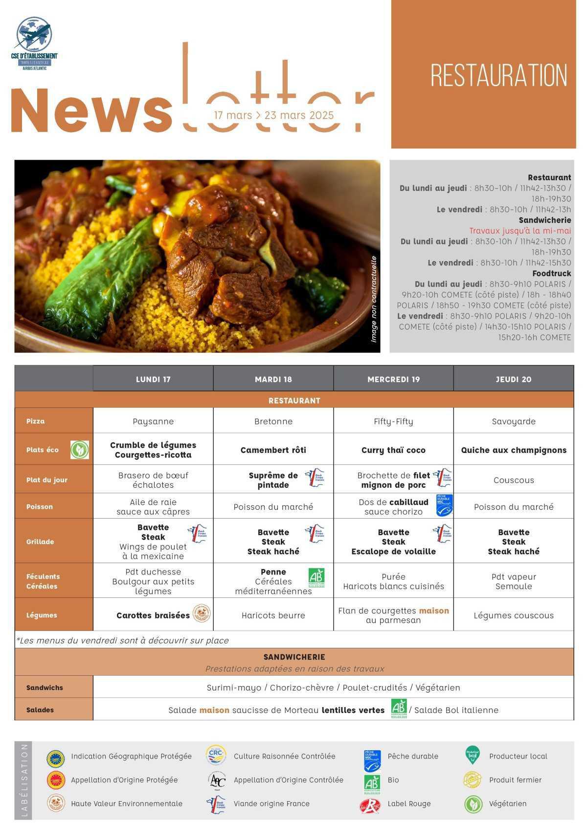 Informations du CSE et de la coopérative semaine 12 Informations du CSE et de la coopérative semaine 12