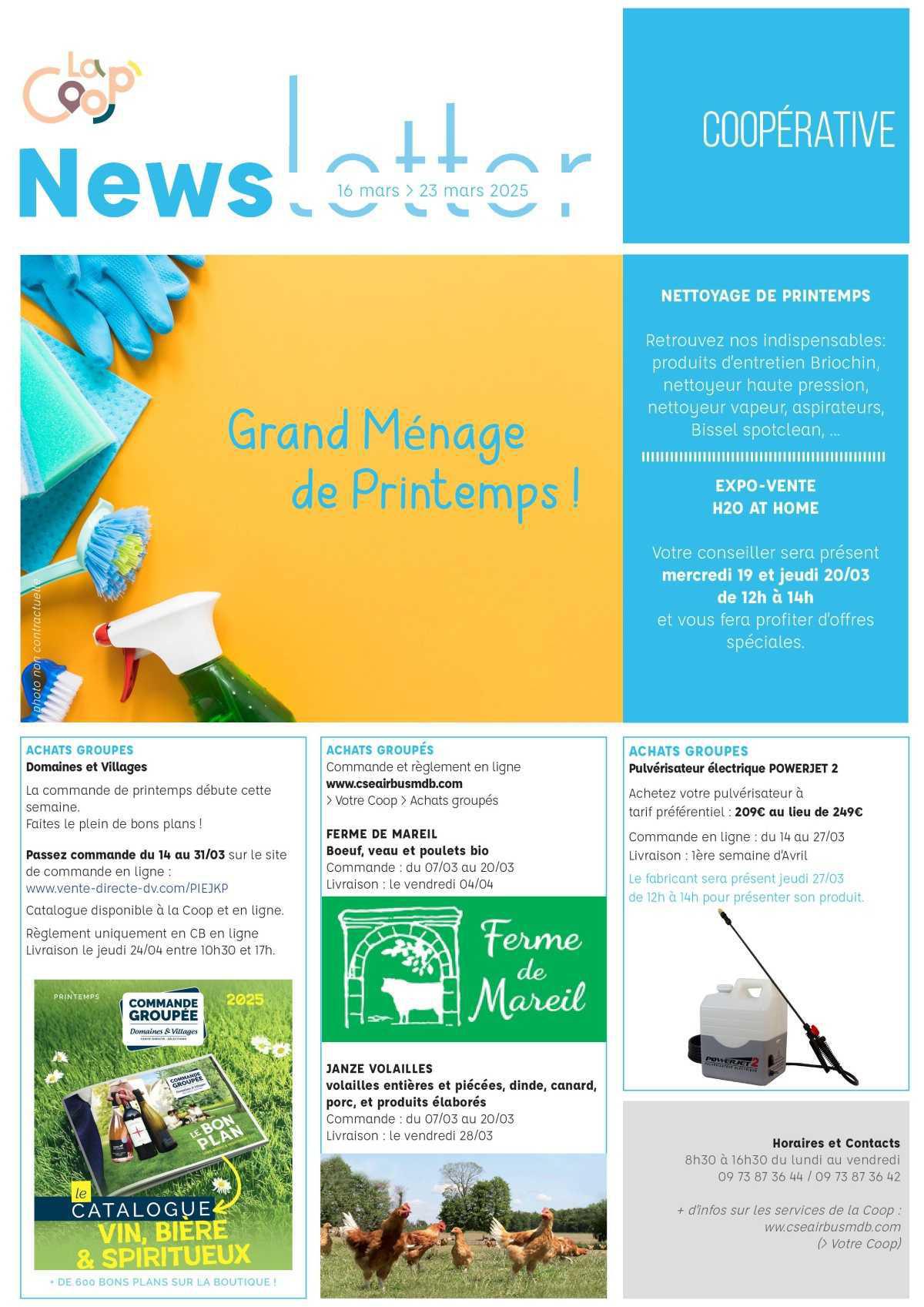 Informations du CSE et de la coopérative semaine 12 Informations du CSE et de la coopérative semaine 12