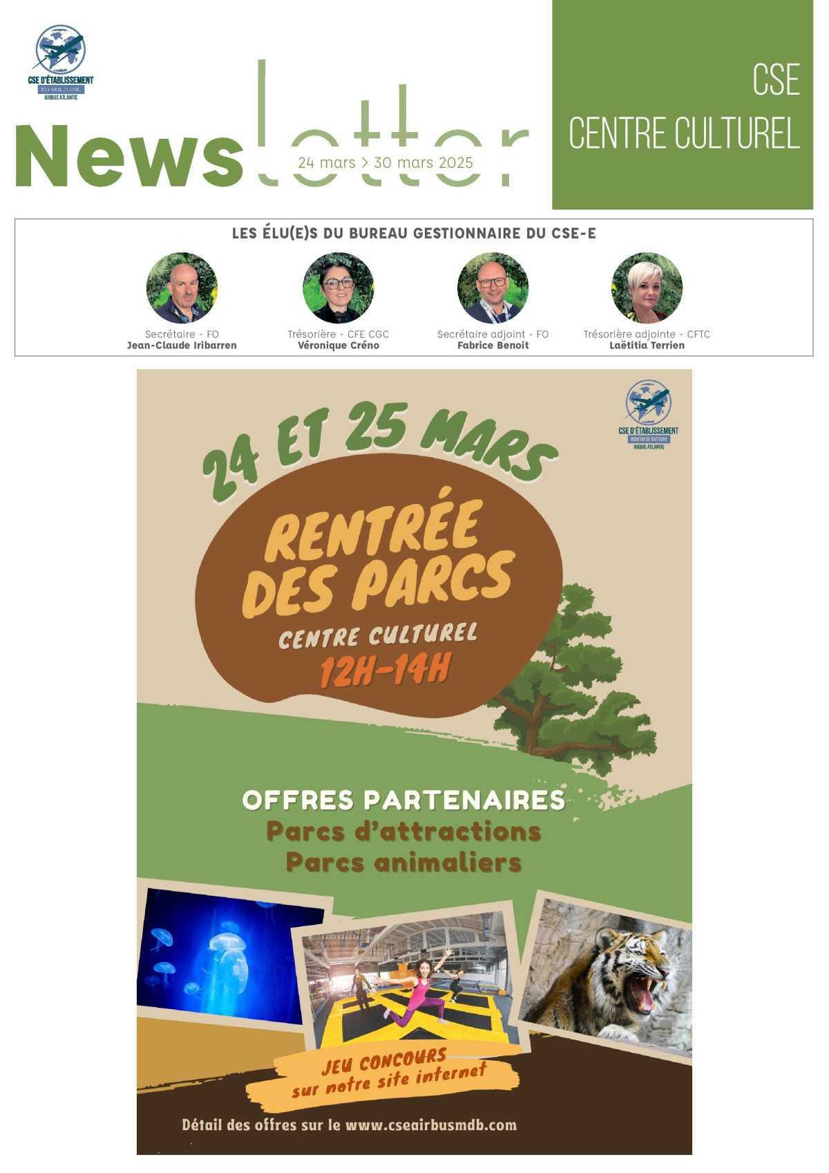 Informations du CSE et de la coopérative semaine 13 Informations du CSE et de la coopérative semaine 13