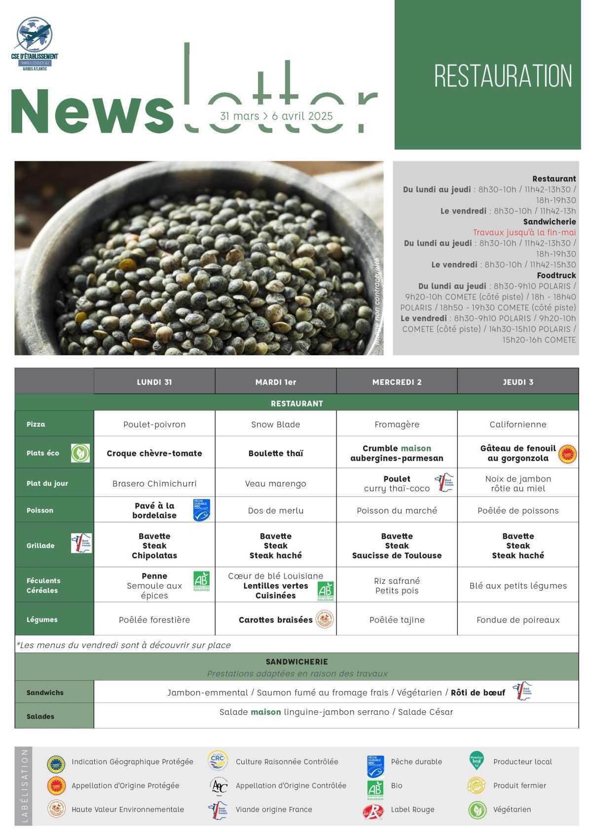 Informations du CSE et de la Coopérative semaine 14 Informations du CSE et de la Coopérative semaine 14