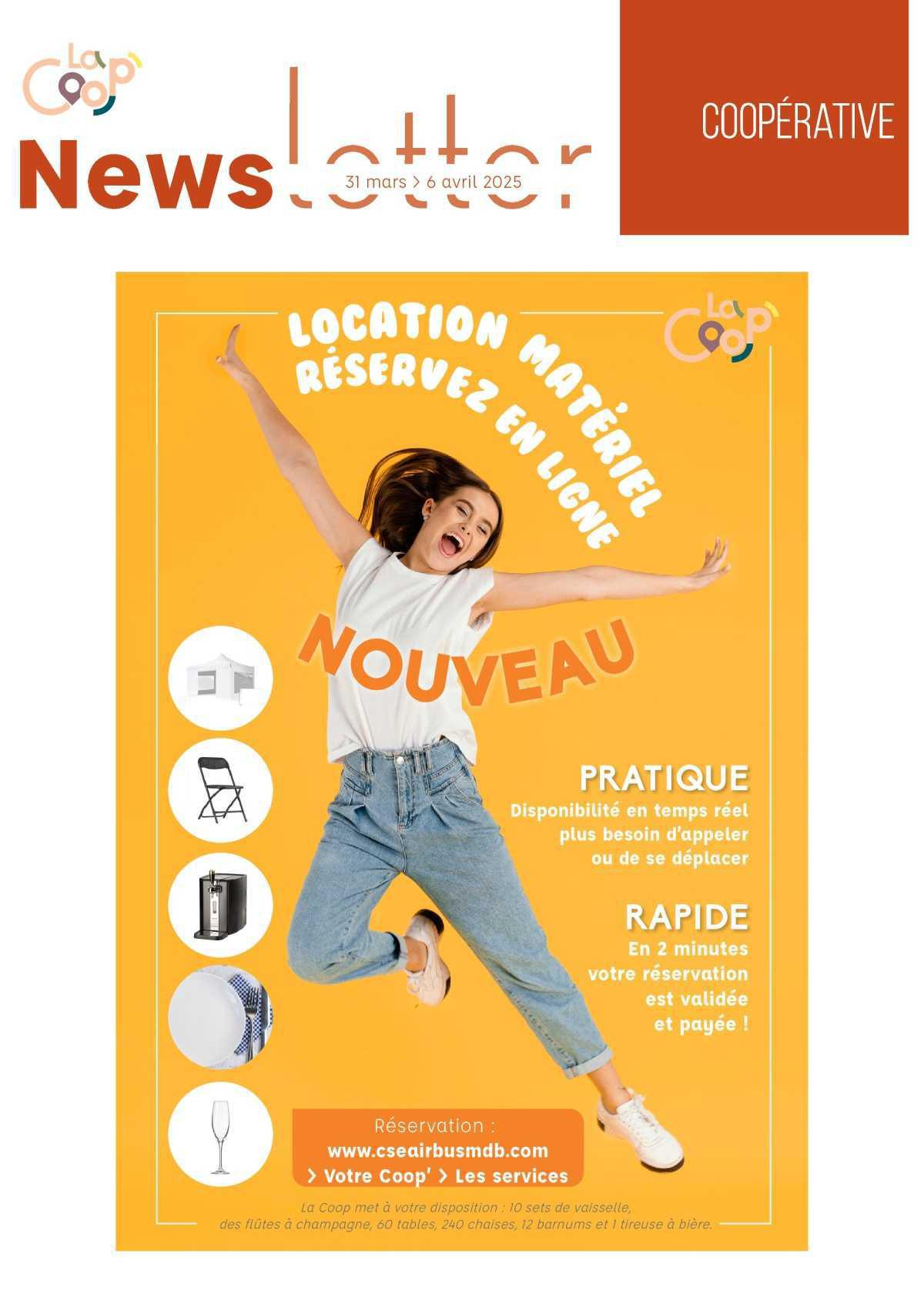 Informations du CSE et de la Coopérative semaine 14 Informations du CSE et de la Coopérative semaine 14