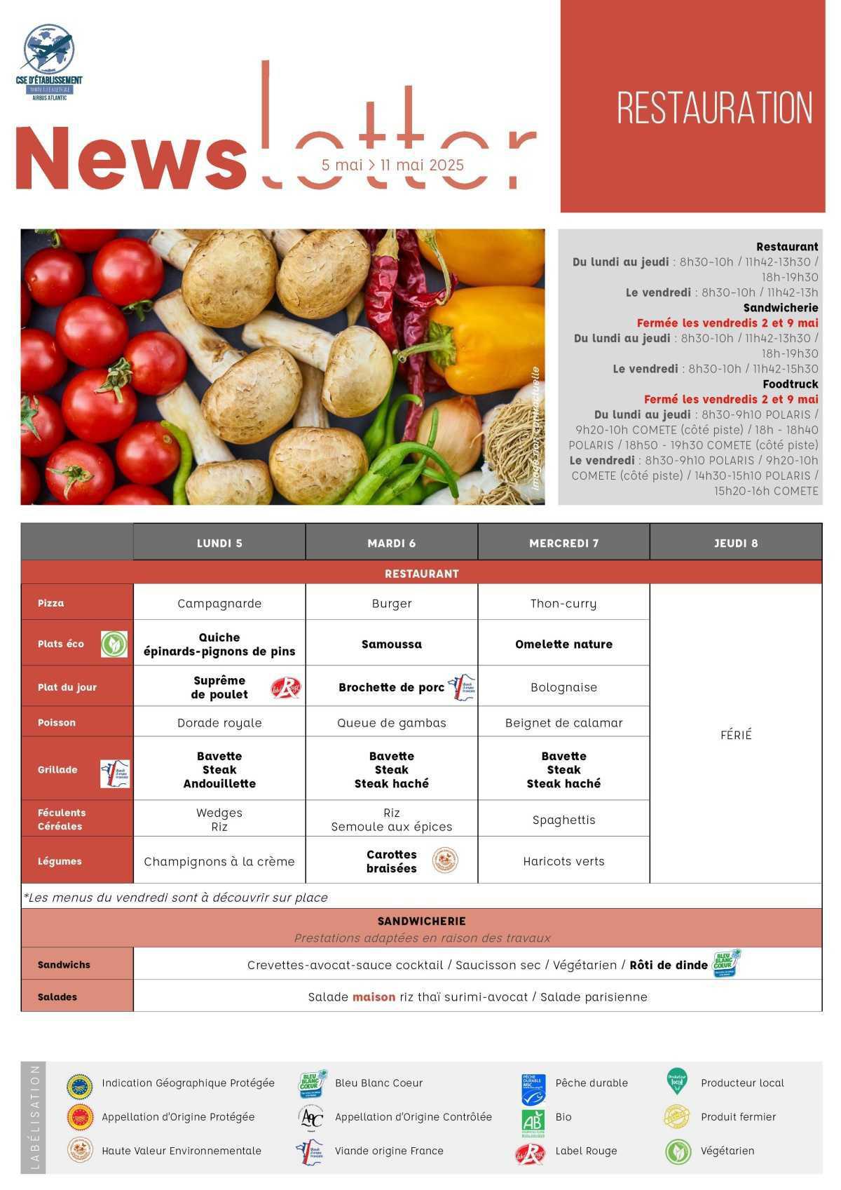 Informations du CSE et de la coopérative semaine 18 Informations du CSE et de la coopérative semaine 18