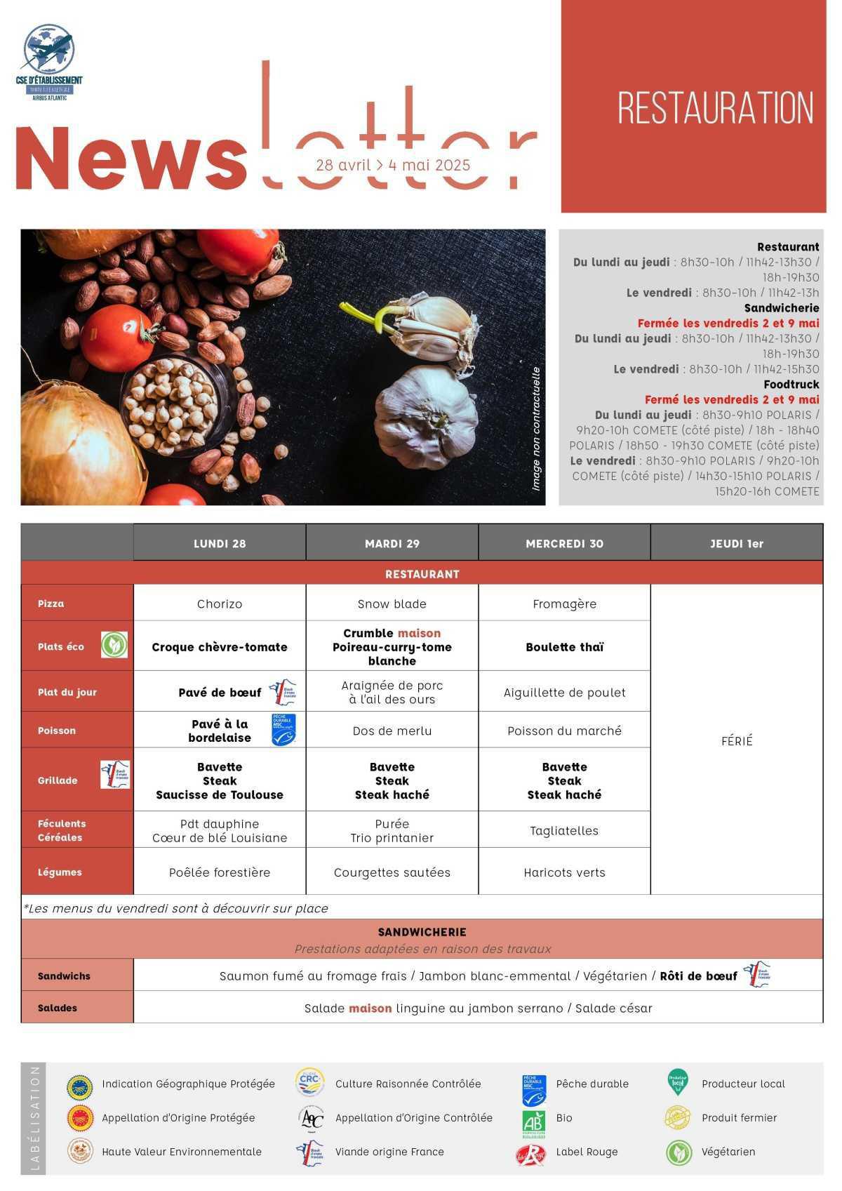 Informations du CSE et de la coopérative semaine 18 Informations du CSE et de la coopérative semaine 18