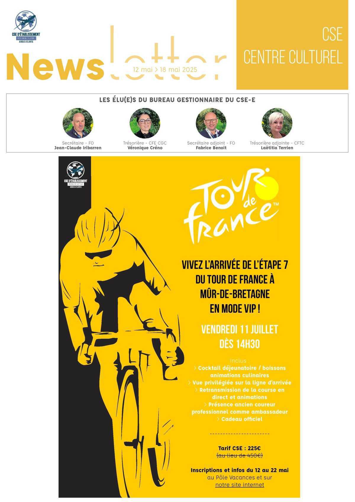 Informations du CSE et de la coopérative semaine 20 Informations du CSE et de la coopérative semaine 20