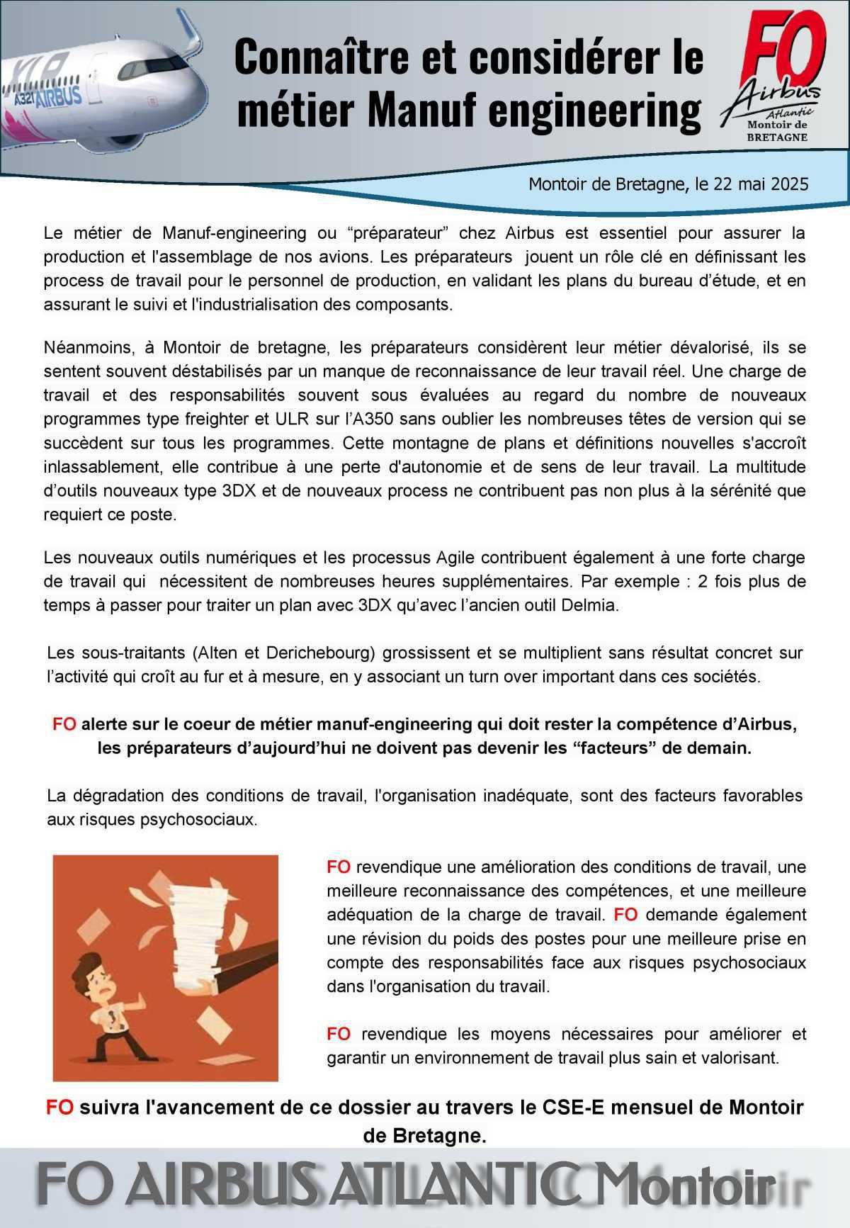 Connaître et considérer le métier de Manuf engineering