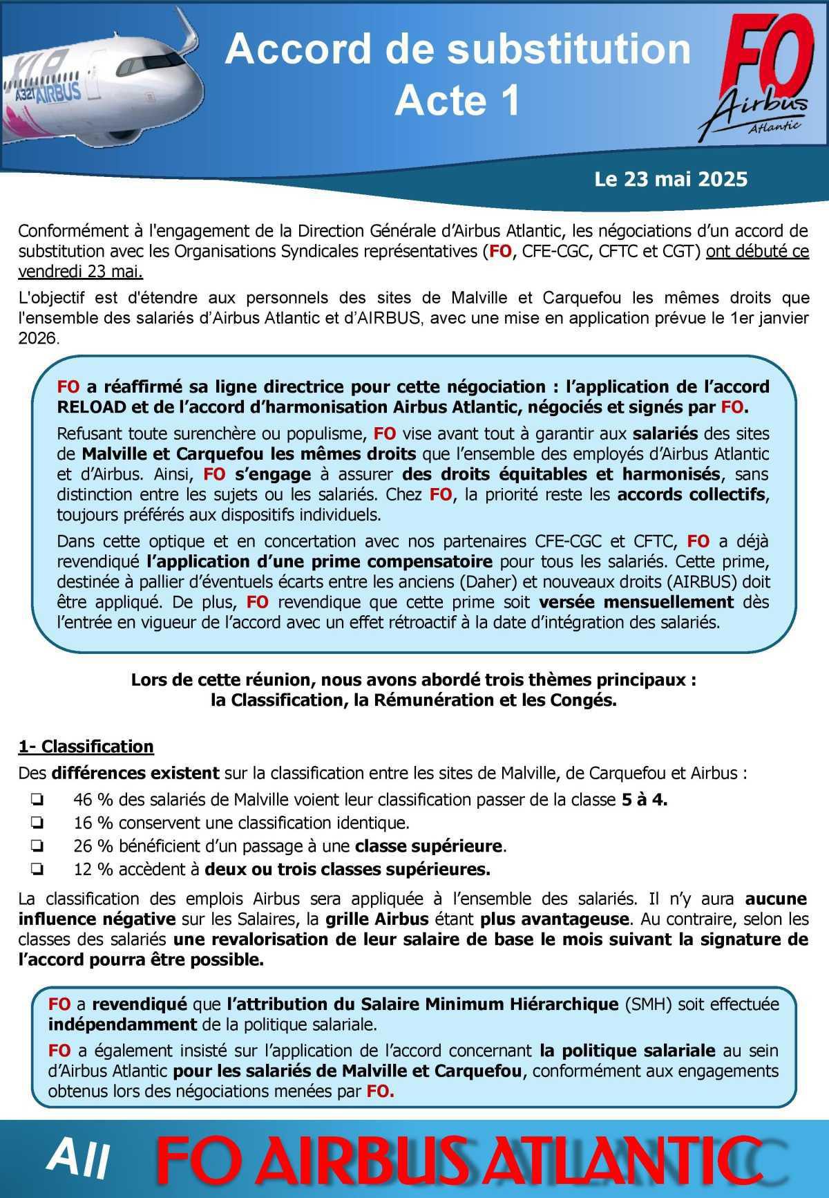 Accord de substitution : sites de Malville et Carquefou => Acte 1