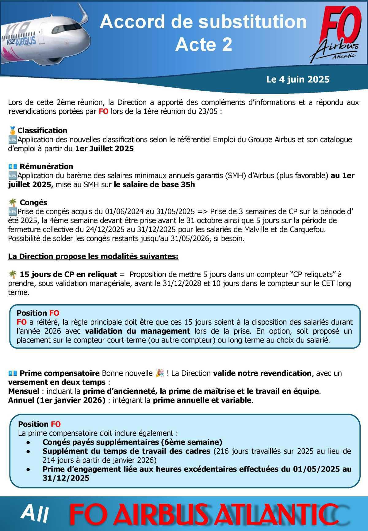 Accord de substitution : sites de Malville et Carquefou => Acte 2