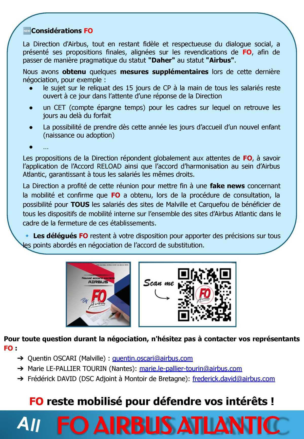 Accord de substitution : sites de Malville et Carquefou => Acte 3
