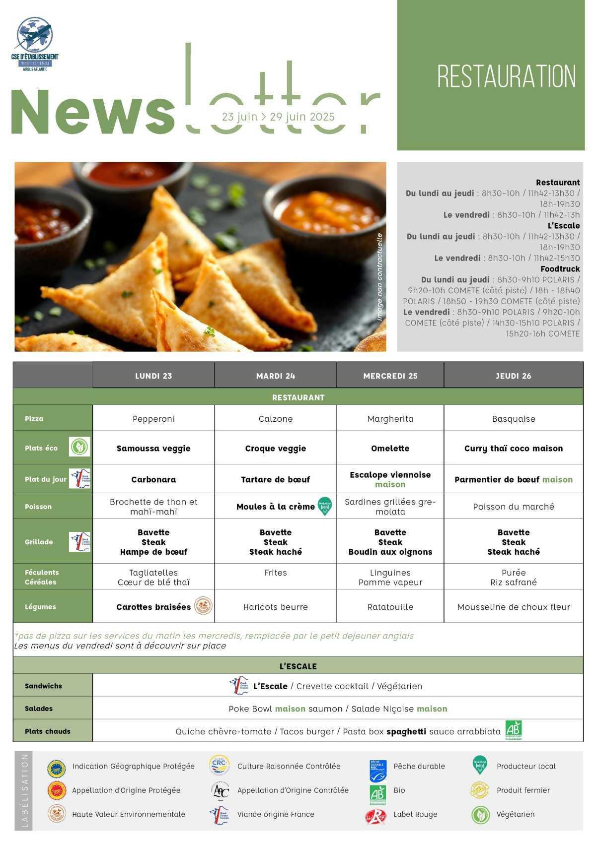 Informations du CSE et de la coopérative semaine 26 Informations du CSE et de la coopérative semaine 26