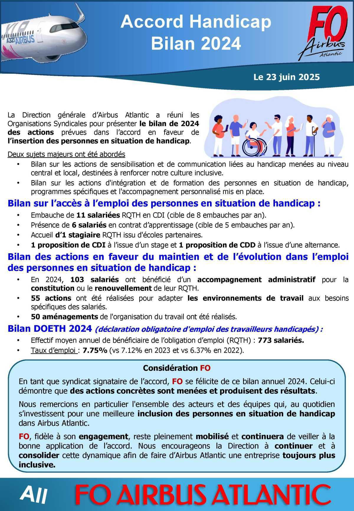 Accord Handicap : Bilan 2024