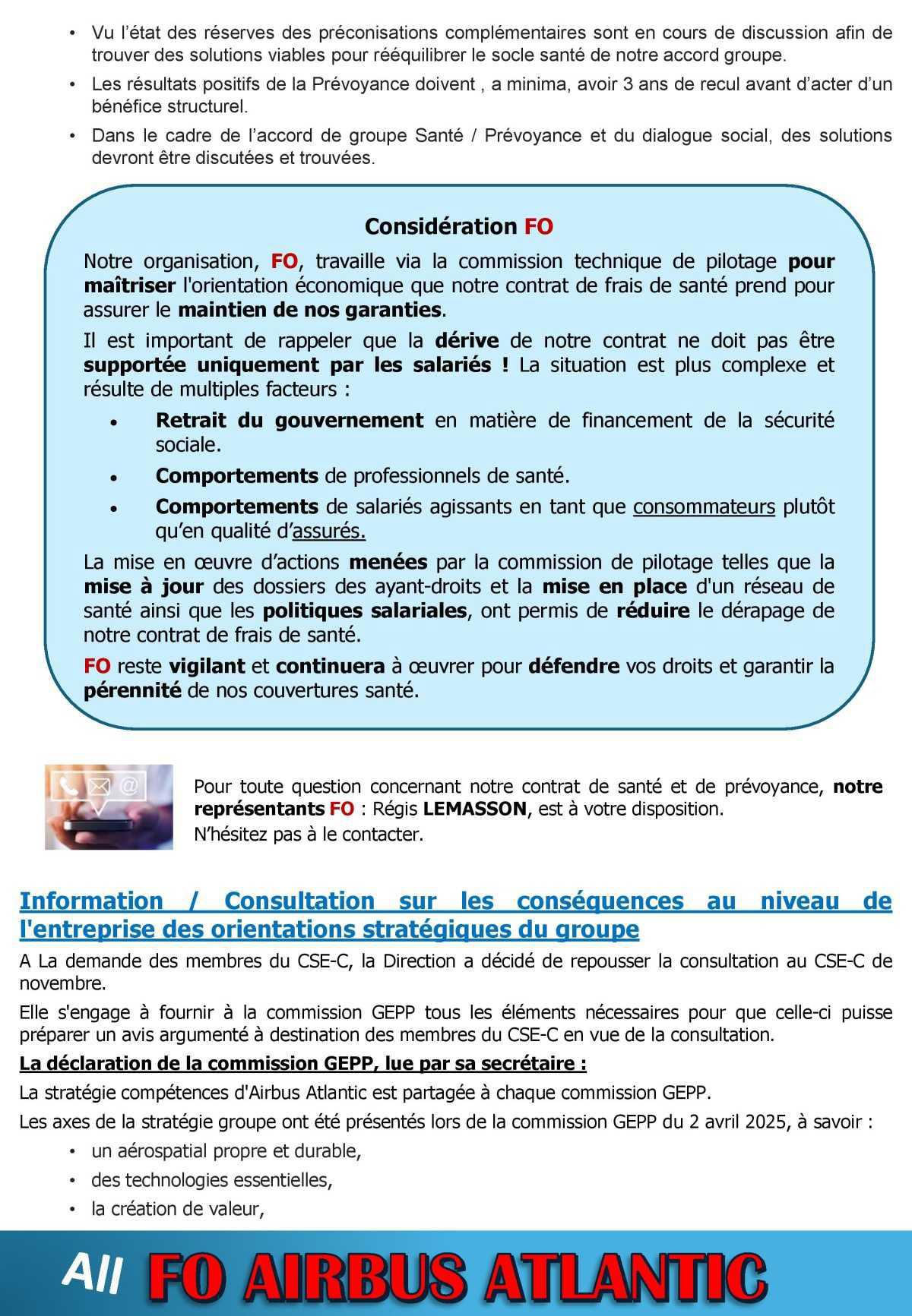 Compte rendu partiel du CSE-C du 26 juin 2025