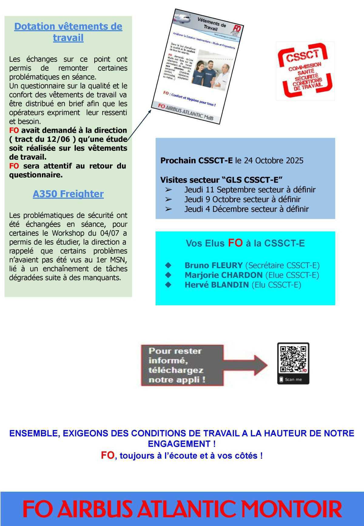 Compte rendu partiel du CSSCT-E du mois de juillet 2025