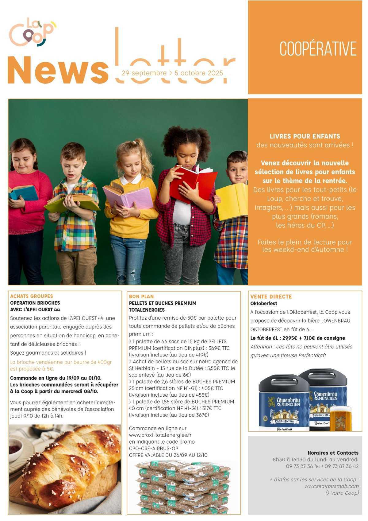 Informations du CSE et de la coopérative semaine 40 Informations du CSE et de la coopérative semaine 40