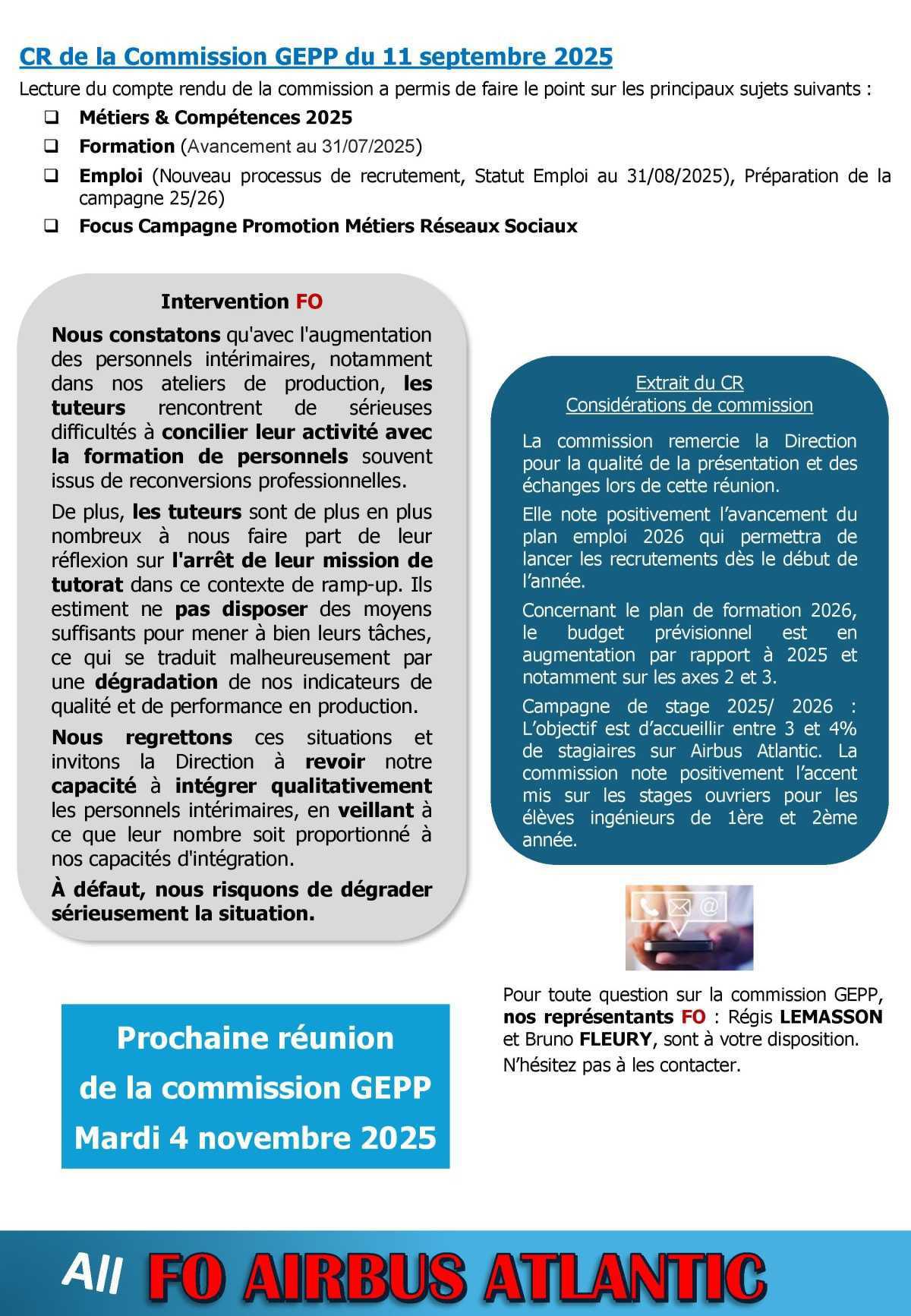 Compte-Rendu Partiel du CSE-C du 18 septembre 2025