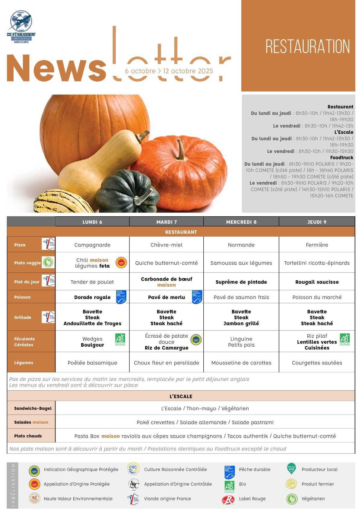 Informations du CSE et de la coopérative semaine 41 Informations du CSE et de la coopérative semaine 41