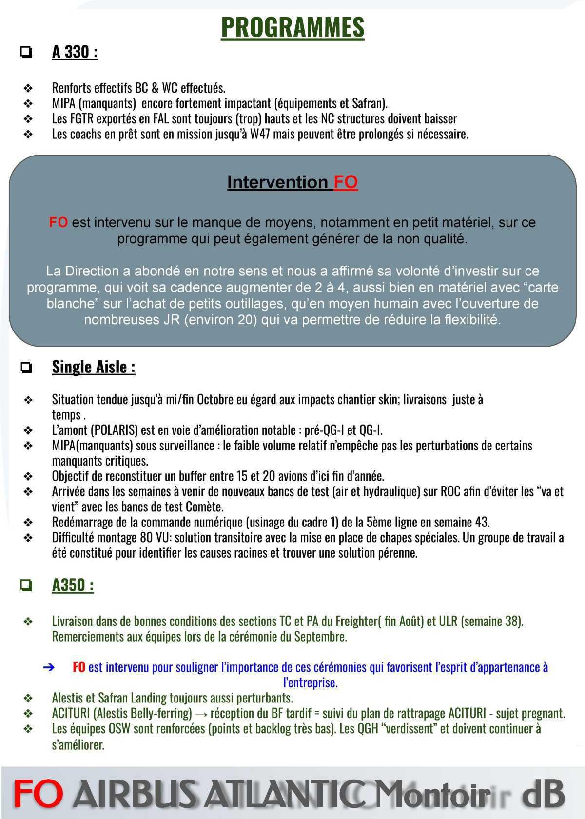 Compte-rendu FO du CSE du 25 septembre 2025