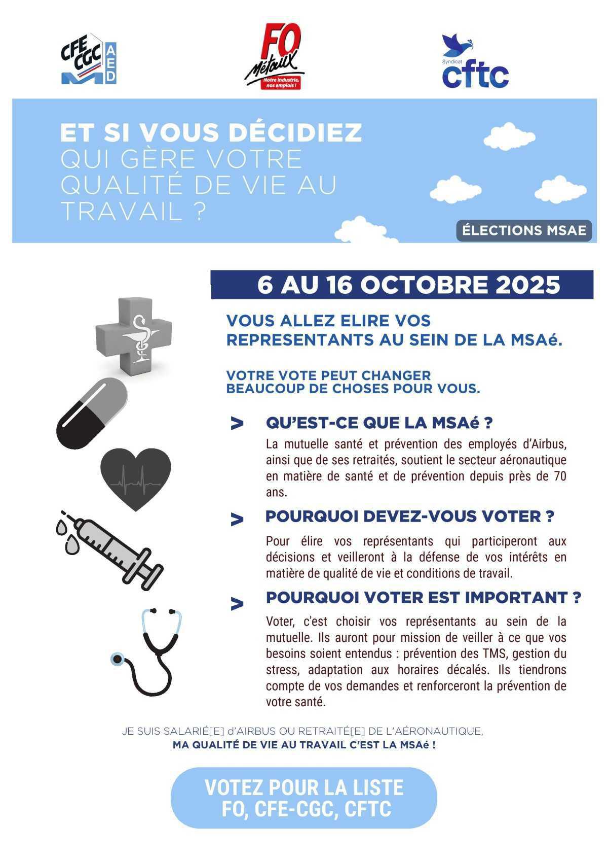 Elections MSAé 