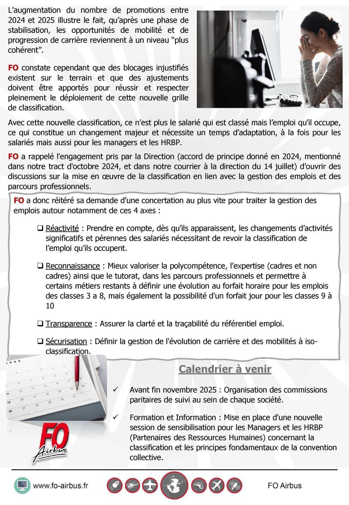 Réunion de suivi "classification"