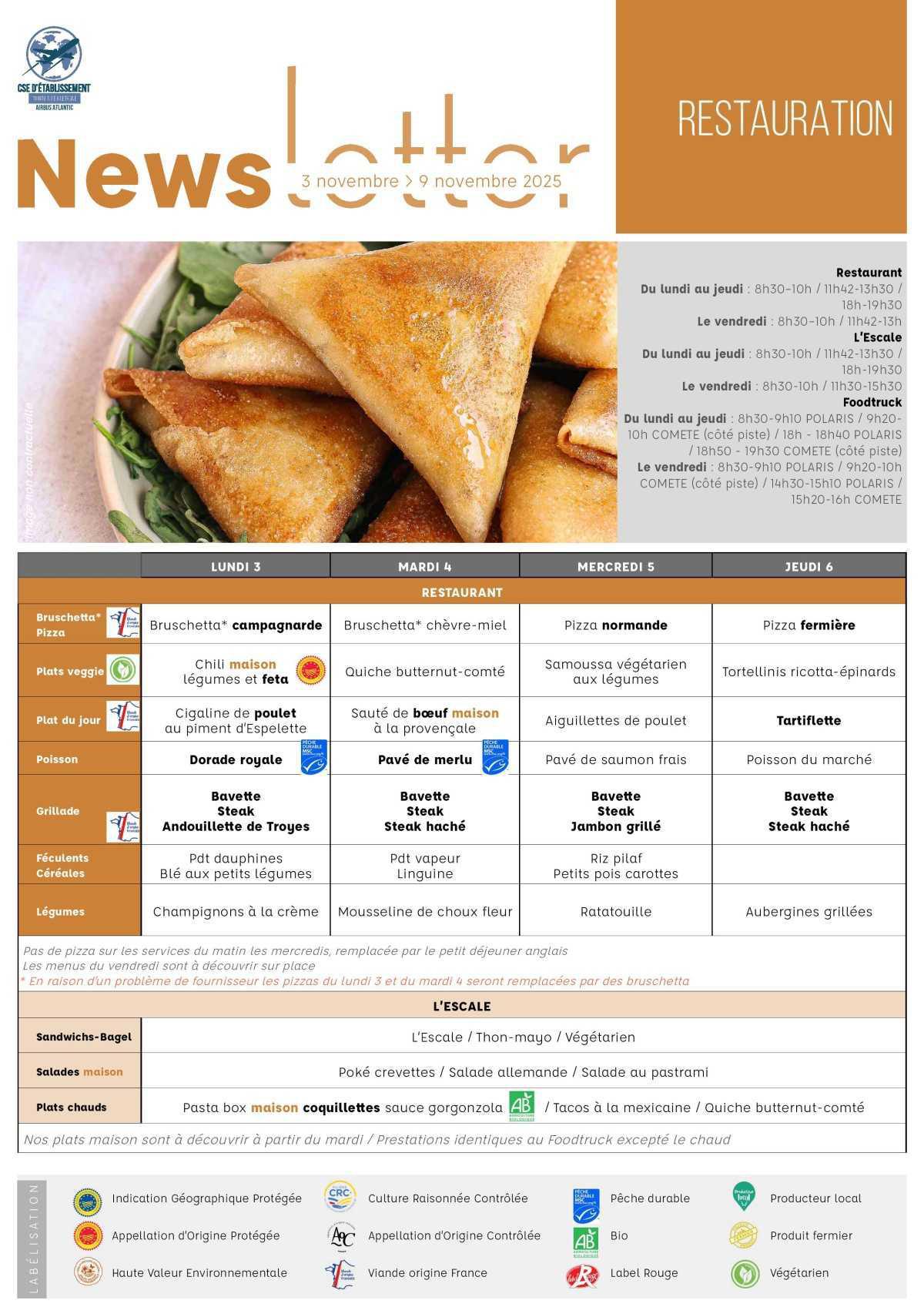 Informations du CSE et de la coopérative semaine 45 Informations du CSE et de la coopérative semaine 45