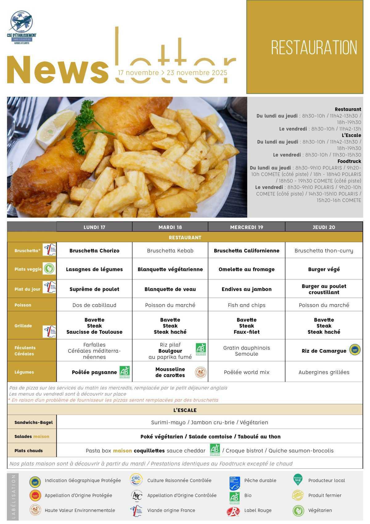 Informations du CSE et de la coopérative semaine 47 Informations du CSE et de la coopérative semaine 47