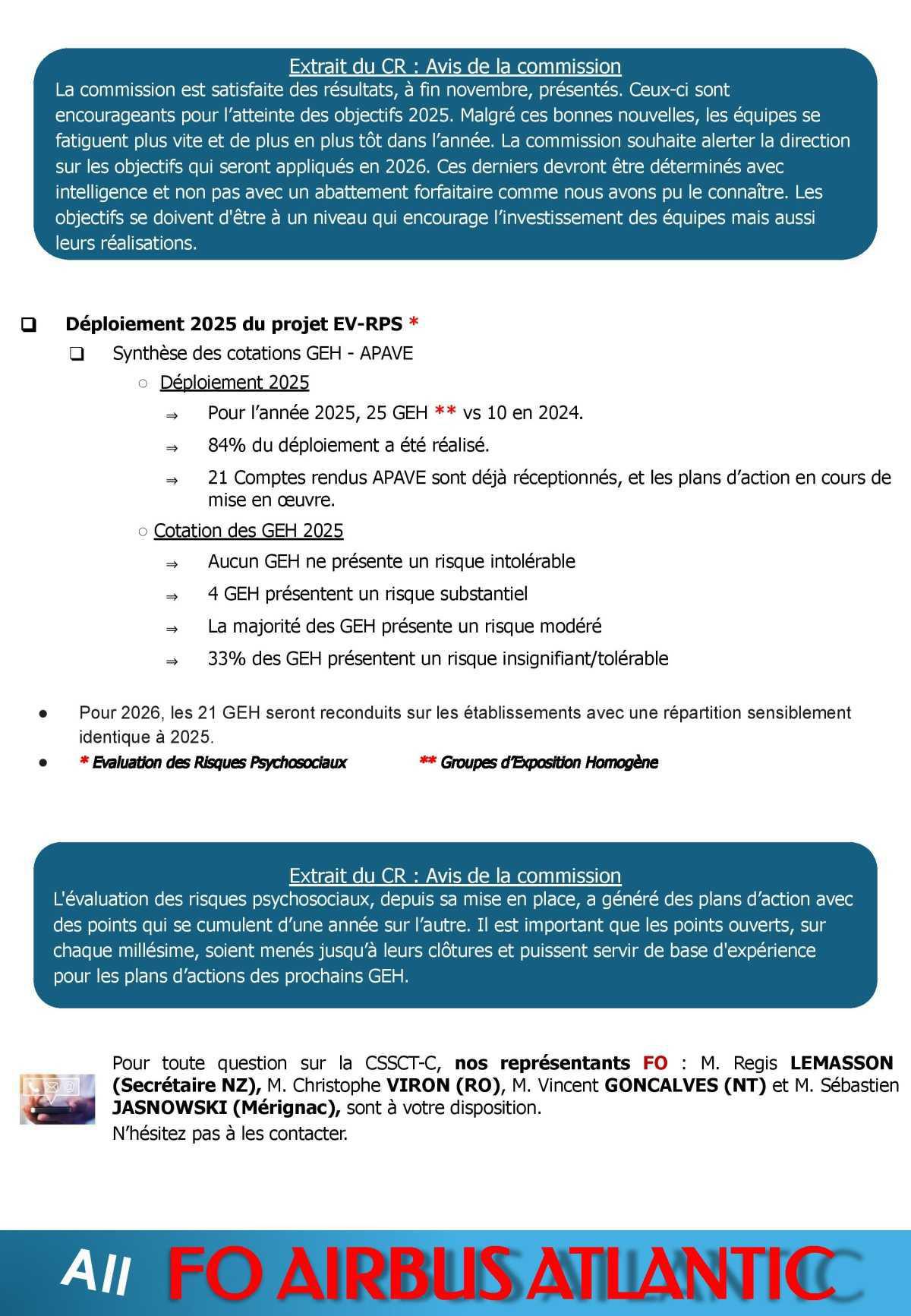 Compte-rendu partiel du CSE-C du 18 décembre 2025