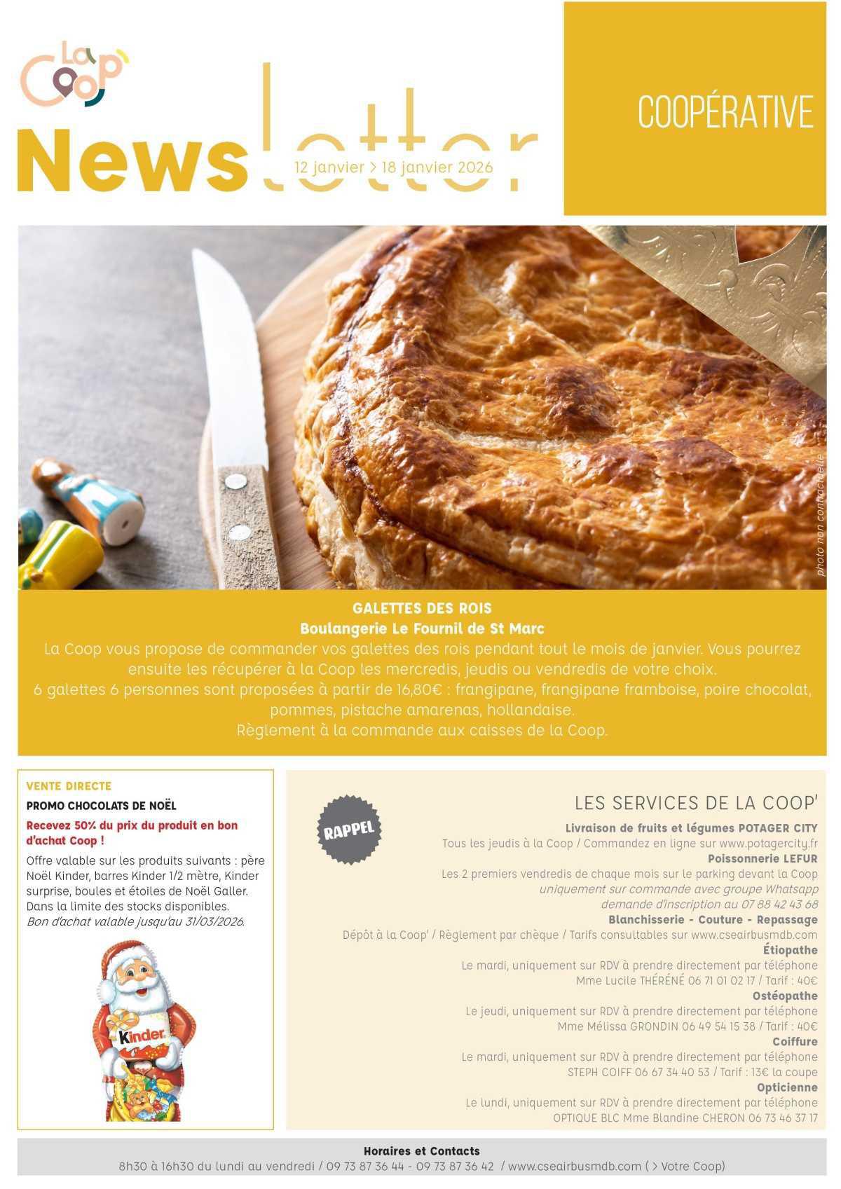 Informations du CSE et de la coopérative semaine 3 Informations du CSE et de la coopérative semaine 3