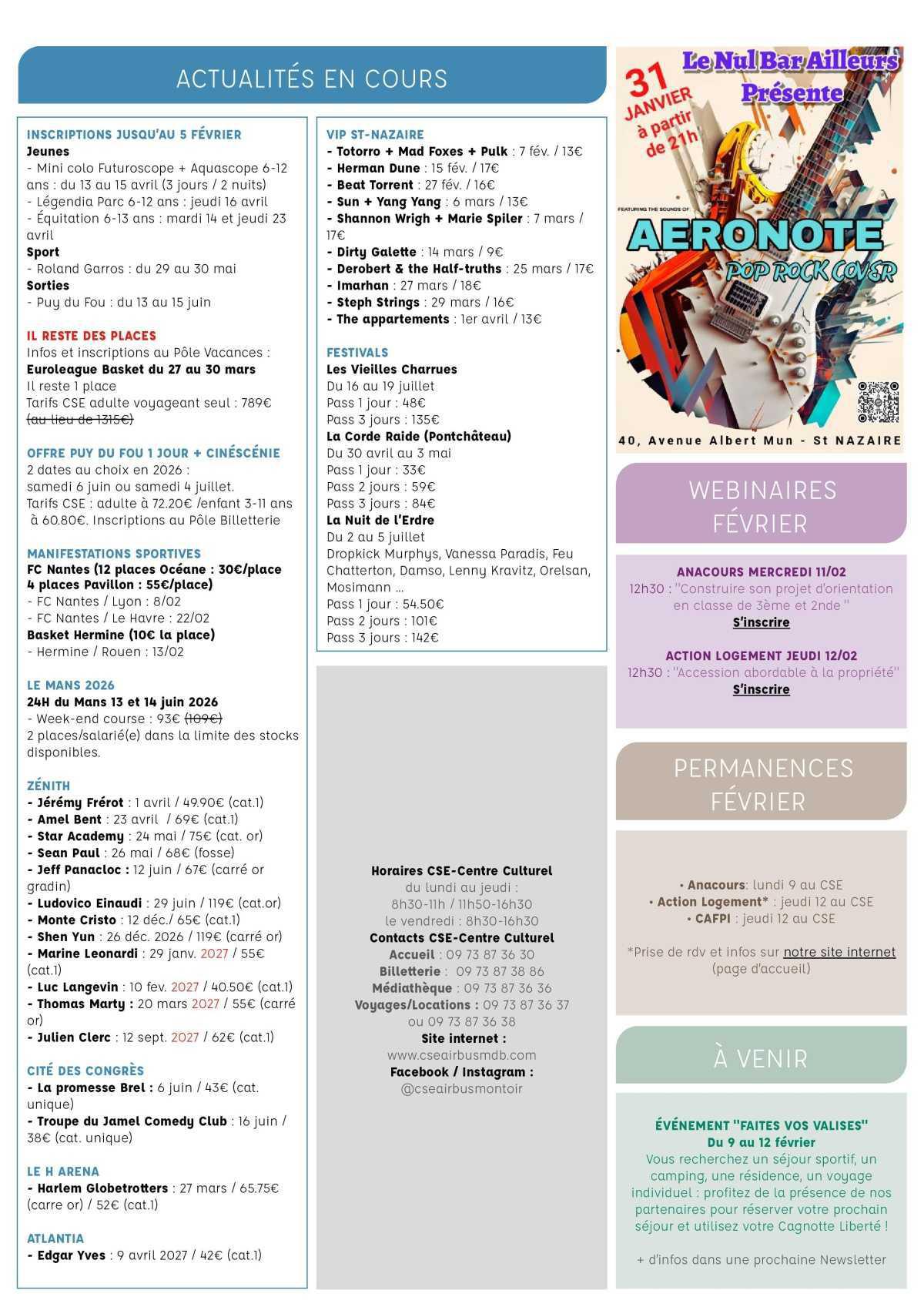 Informations du CSE et de la coopérative semaine 6 Informations du CSE et de la coopérative semaine 6
