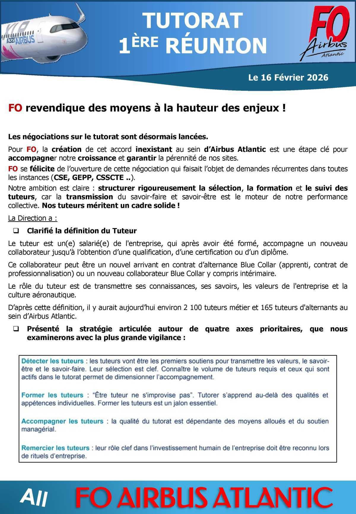 TUTORAT : 1ère réunion 