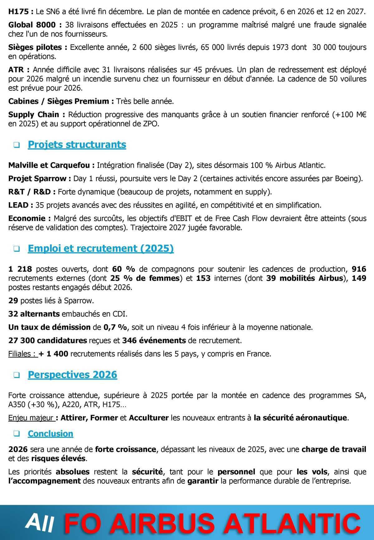 Compte Rendu FO succinct du CSE-C du 06 février 2026