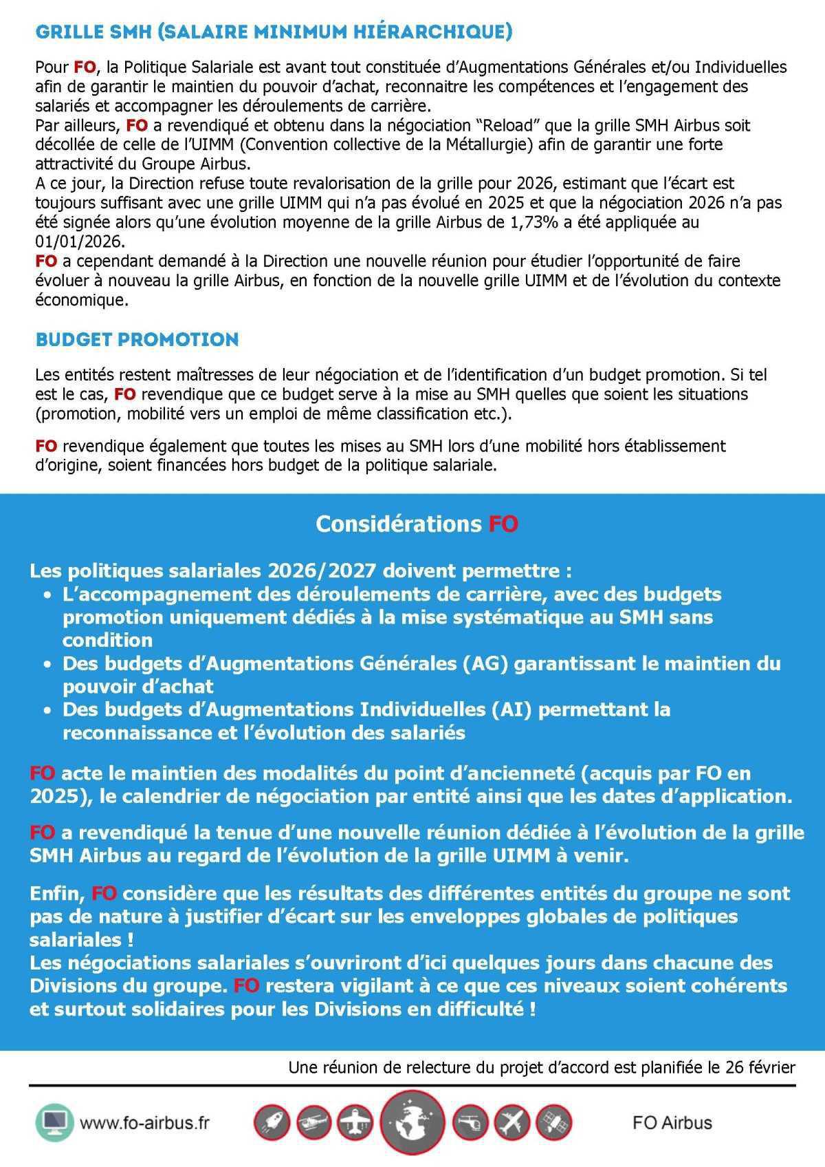 Politique salariale 2026
