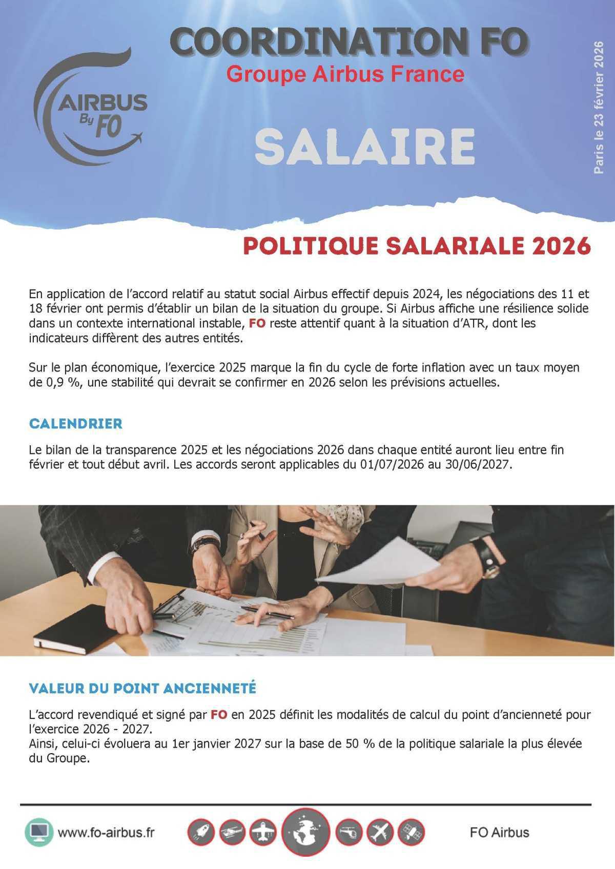 Politique salariale 2026