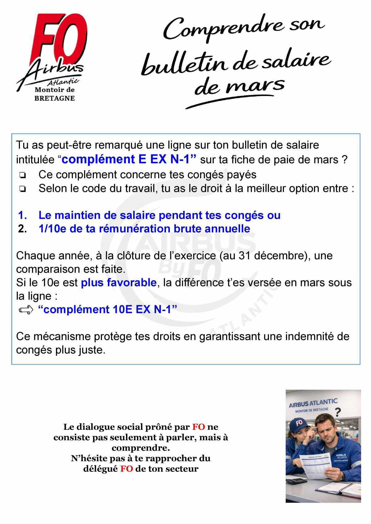Comprendre son bulletin de salaire de mars 