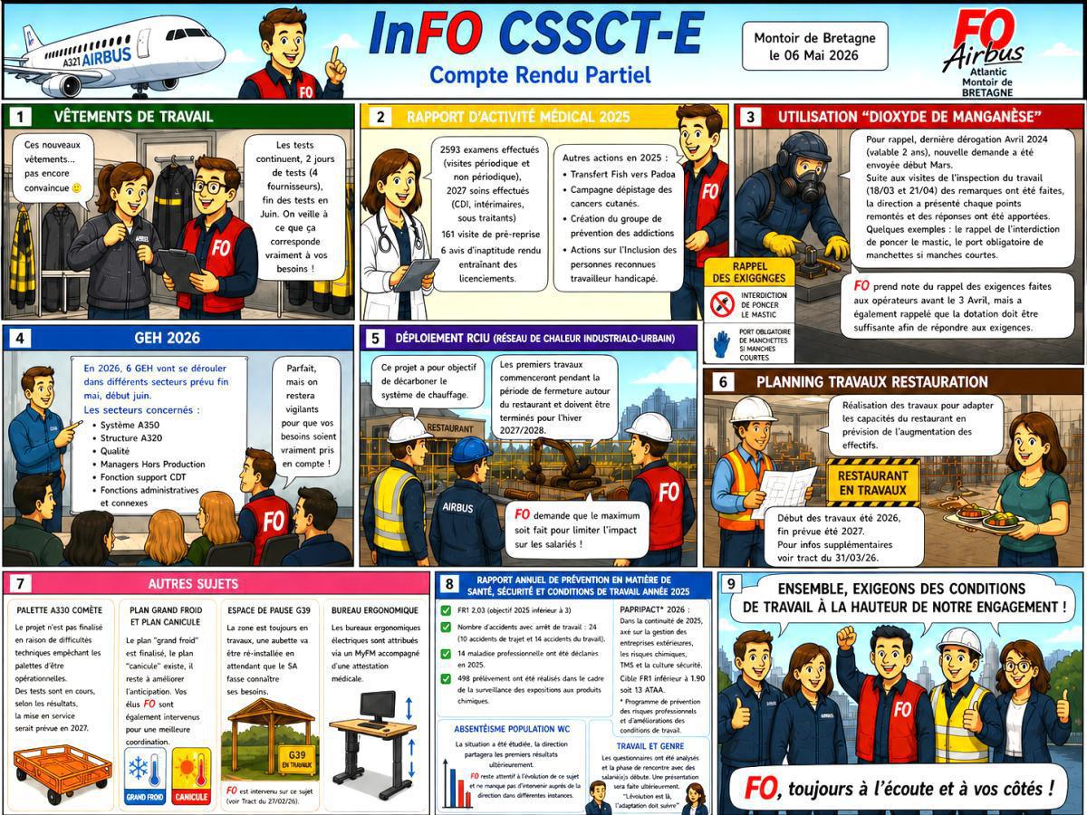 InFO : Commission Santé Sécurité et Conditions de Travail