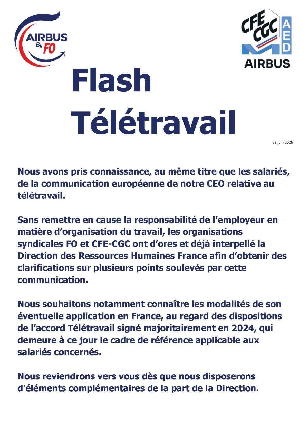 Flash Télétravail