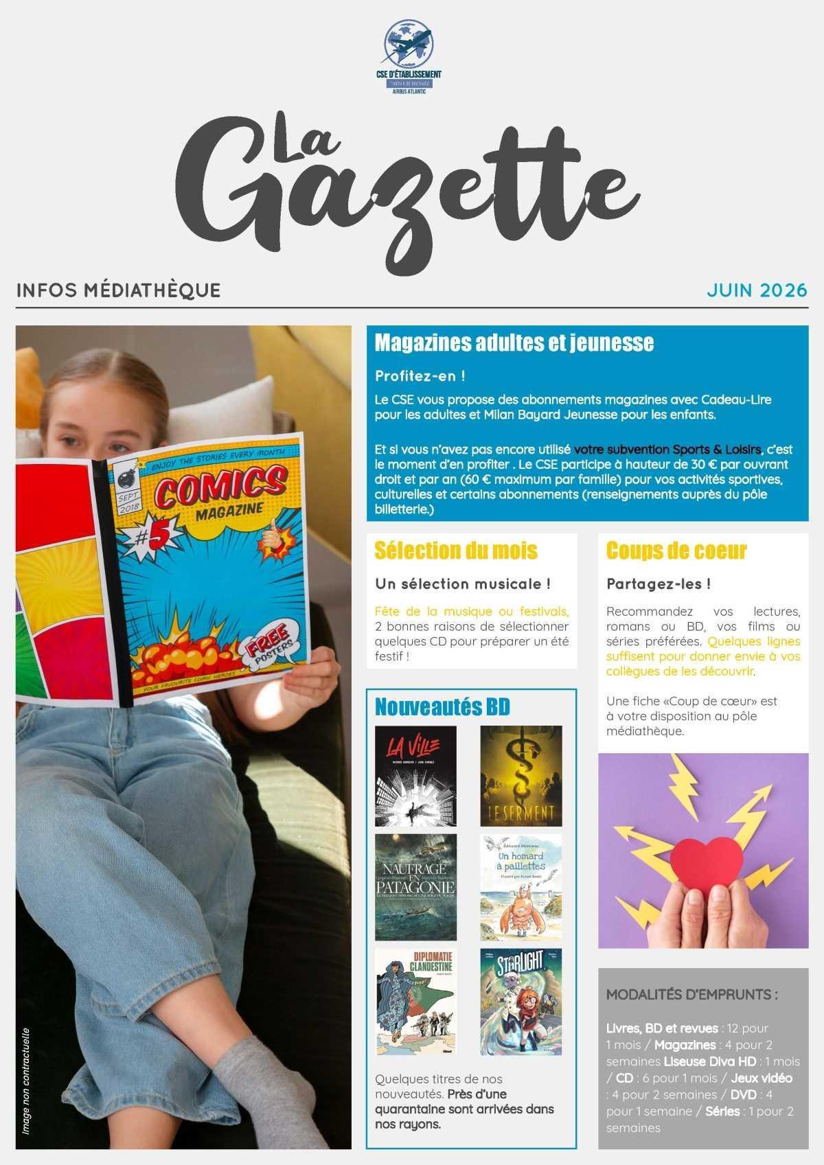 Informations du CSE et de la Coopérative semaine 25