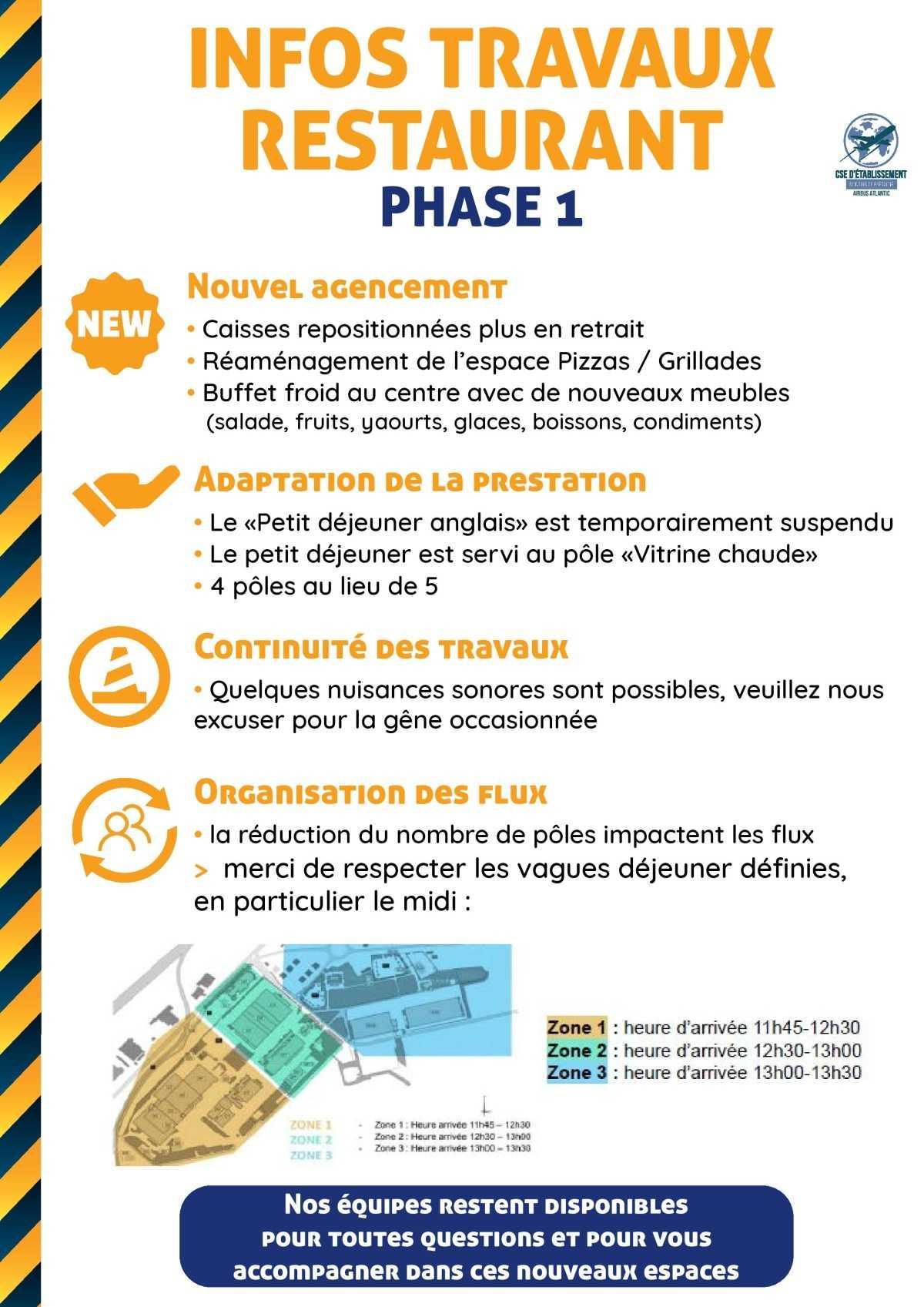 informations du CSE et de la coopérative du 27 Juillet au 23 Août