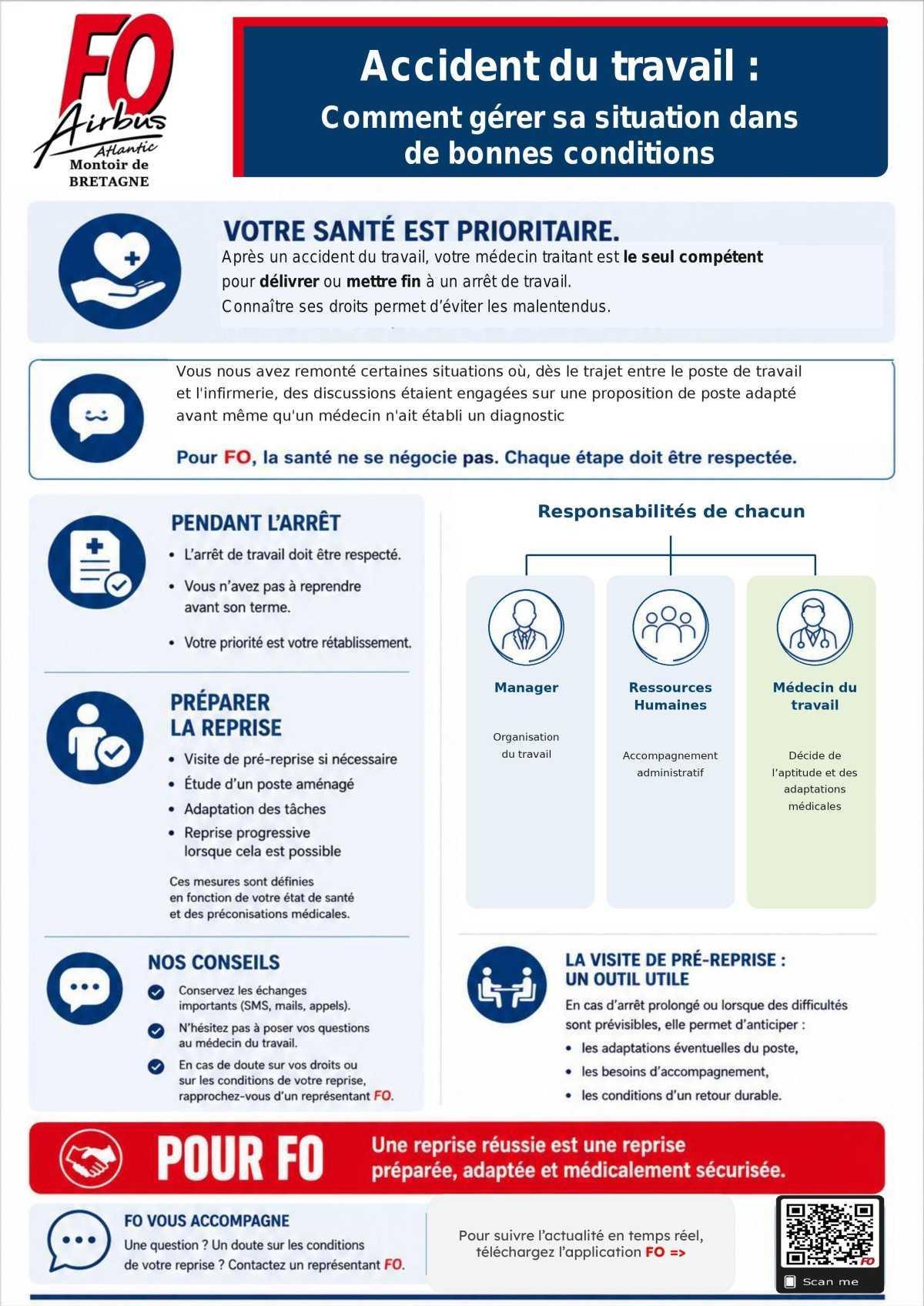 Accident du travail : votre santé est prioritaire