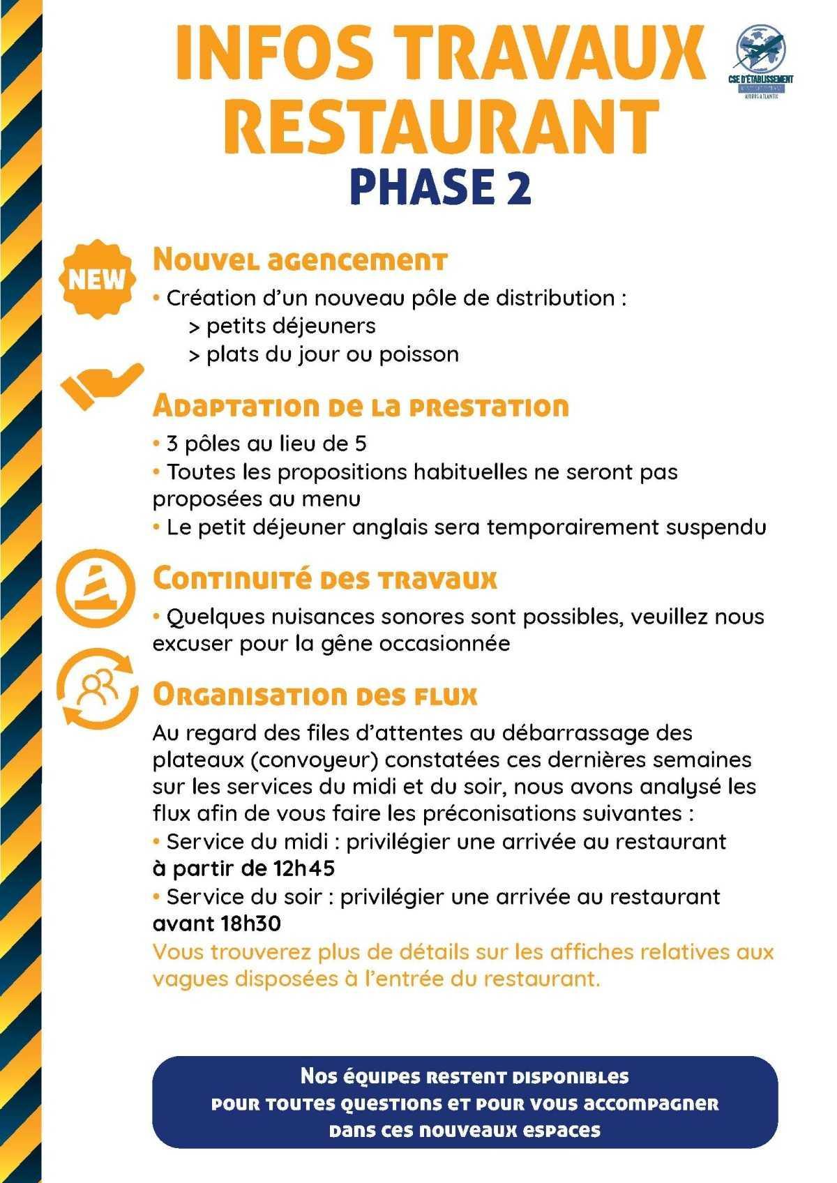 Informations du CSE et de la coopérative semaine 38