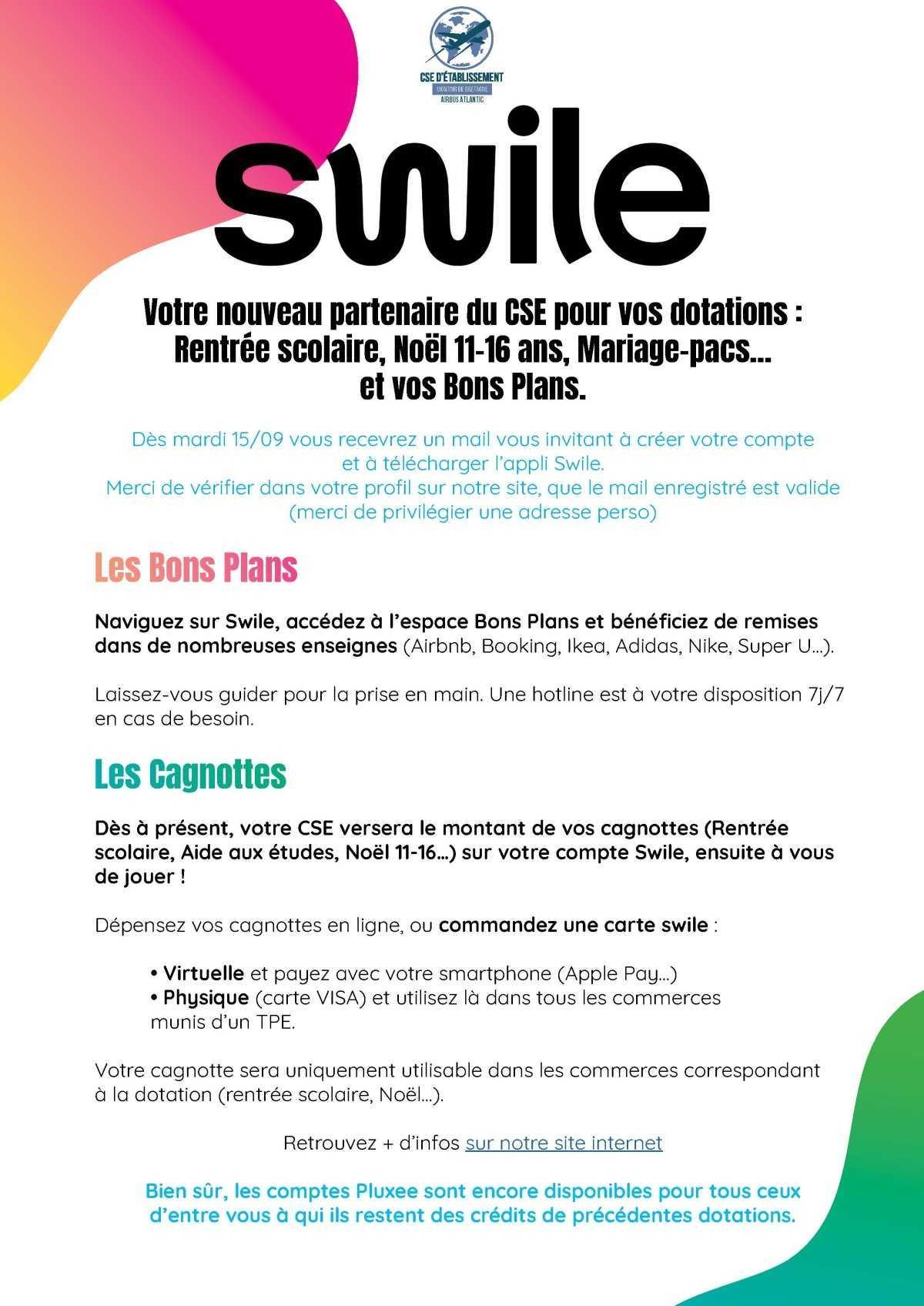 Informations du CSE et de la coopérative semaine 38
