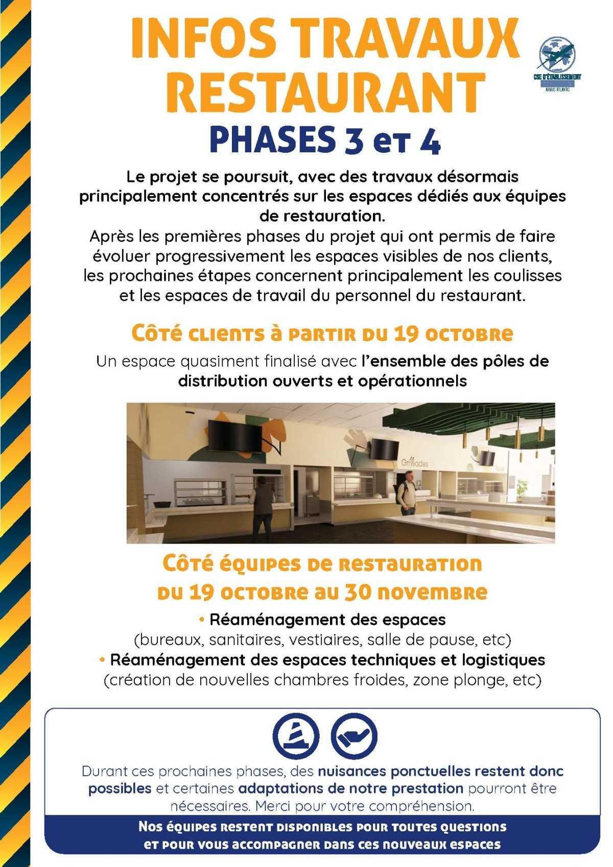 Informations du CSE et de la coopérative semaine 42