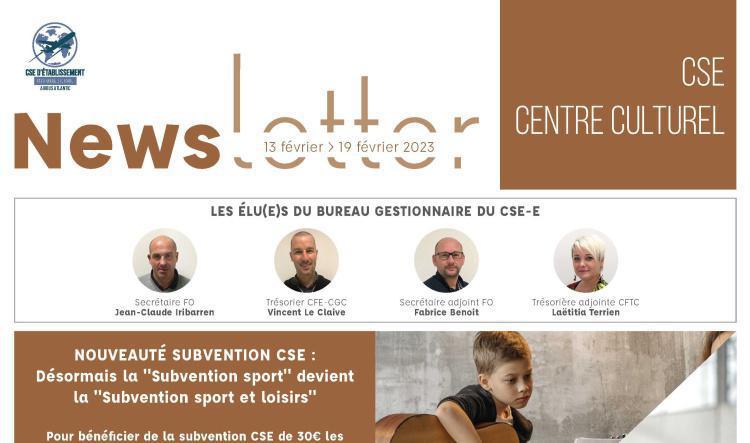 Infos du CSE et de la Coop semaine 7