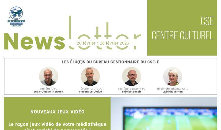 Informations du CSE et de la coopérative semaine 8