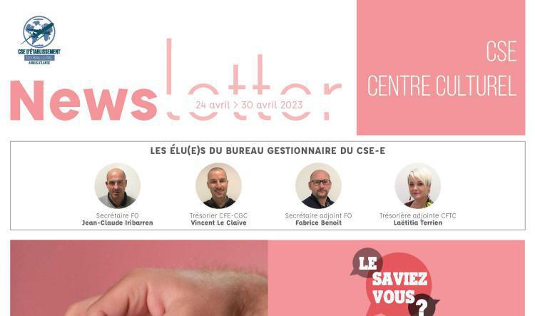 Informations du CSE et de la coopérative semaine 17