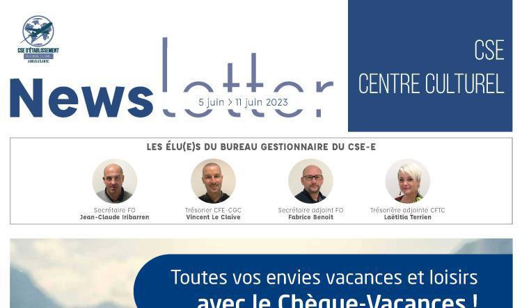 Informations du CSE et de la coopérative semaine 23